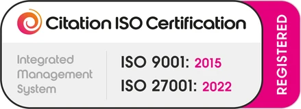 ISO 9001:2015 and ISO 27001:2022 certified by Citation ISO Certification